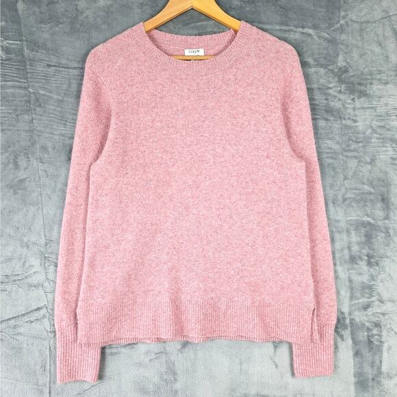 J. Crew Sweaters - J Crew Extra Soft Sweater Medium Pink Wool Blend Cozy Comfy Preppy Pullover